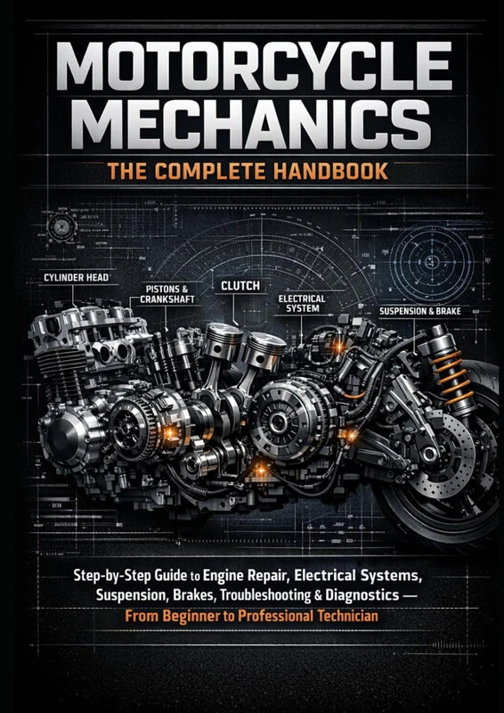 Motorcycle Mechanics: The Complete Handbook: Step-by-Step Guide to Engine Repair, Electrical Systems, Suspension, Brakes, Troubleshooting & Diagnostics — From Beginner to Professional Technicia - Image 1