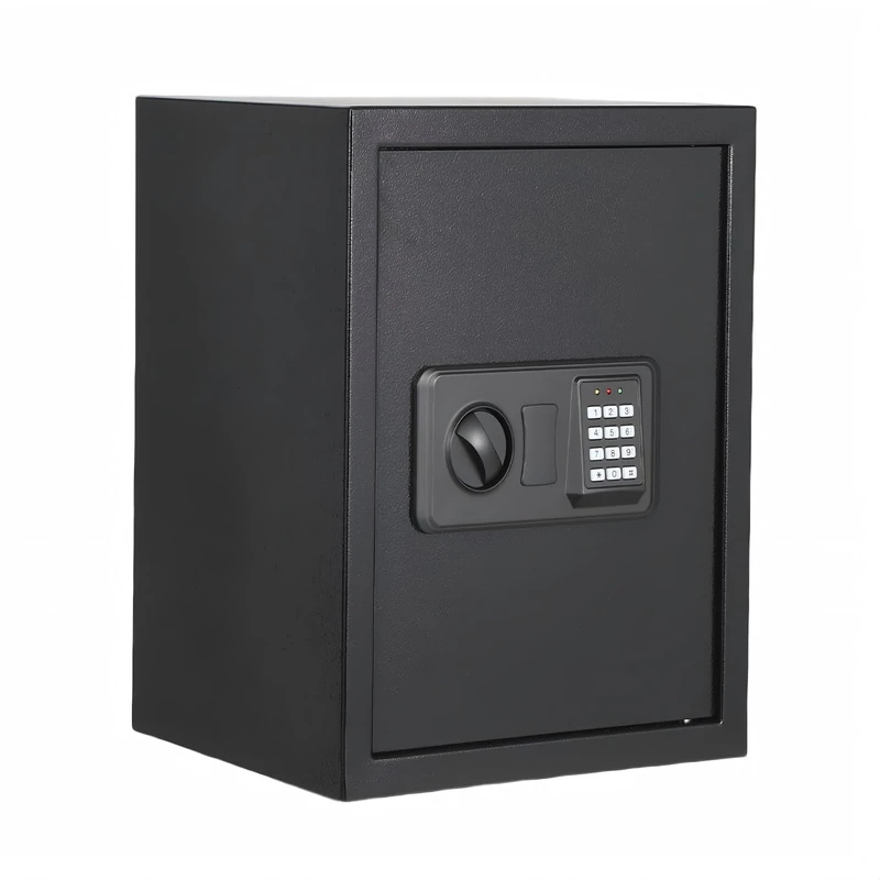 Garvee 45L Safe Safe with Number Code, Keys & Fireproof Bag, Safe for Home/Hotel, Alarm, Adjustable Shelf, Hotel Safes Cash, Jewellery & Documents, Wall/Floor Mounting, 42 x 35 x 31 cm - Image 1