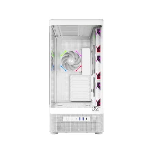 XYZ Quantum Pro White 4XVENT 120MM ARGB/CPU MAX 180MM/GPU MAX 400MM X-CS-QUANTUMPRO-W - Image 1