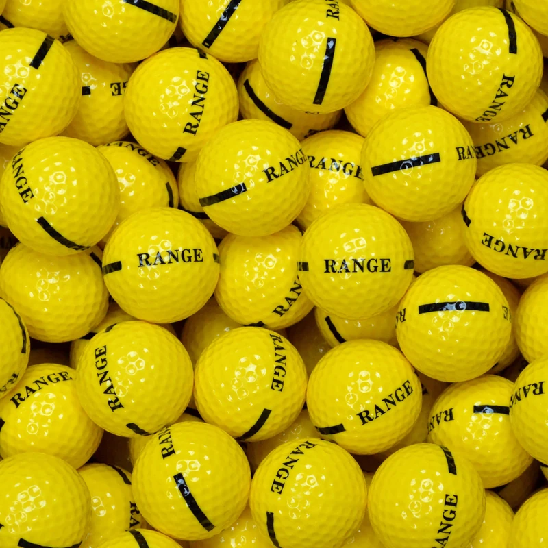 Second Chance Range Golf Balls - 1 Piece Construction, 80 Compression, Standard Golf Balls for Driving Ranges, 100 Yellow Golf Balls