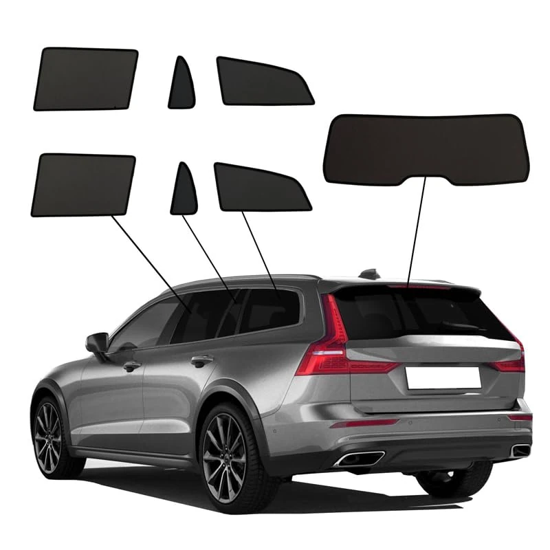 SunClip Privacy & Sun protection compatible with Volvo V60 II 2018-