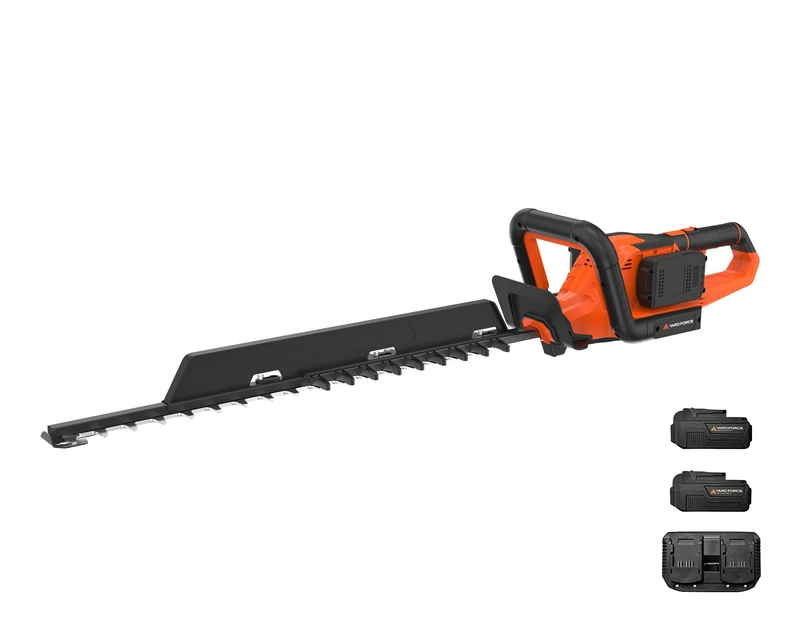 Yard Force 40V (2x20V) Cordless Hedge Trimmer, Brushless Motor, 65cm Cutting Length, 72cm Blade, 30mm Tooth Gap, Adjustable Handle, Lithium-Ion Batteries and Charger Included