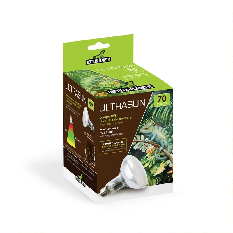 Reptiles Planet - Utrasun 70W - UVA UVB Bulb for Reptiles