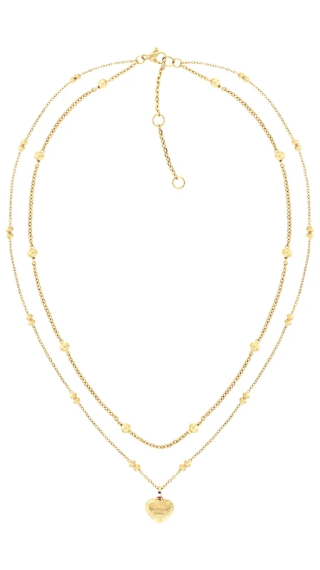Tommy Hilfiger Jewelry Women's Pendant Necklace In Stainless Steel with Yellow Gold Plating - 2781010