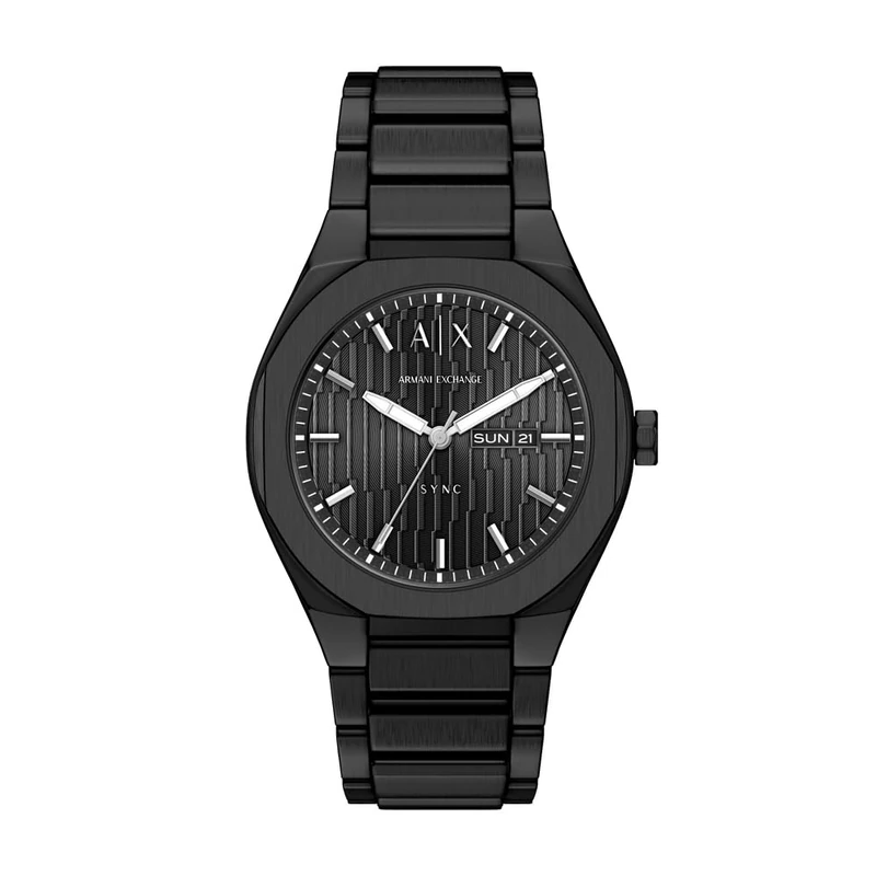 Armani Exchange Men's 42MM Black Stainless Steel Watch, AX4301