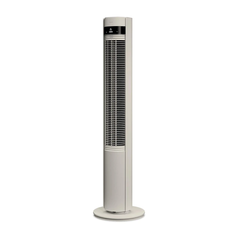 Duux Elevate Smart Tower Fan, Remote Control, Alexa & Smart App, 12 Cooling Speeds, 12-Hour Timer, 80 Degree Oscillation, Sleep Mode, Built-In Ionizer, Stone