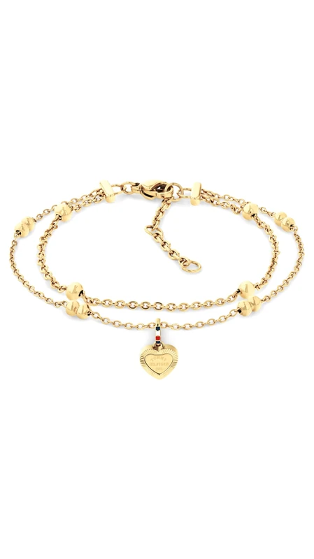 Tommy Hilfiger Jewelry Women's Chain Bracelet In Stainless Steel with Yellow Gold Plating - 2781012