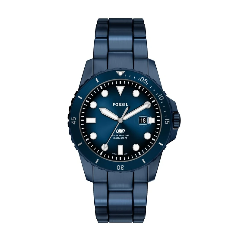 Fossil Men's 42MM Blue Stainless Steel Watch, FS6166