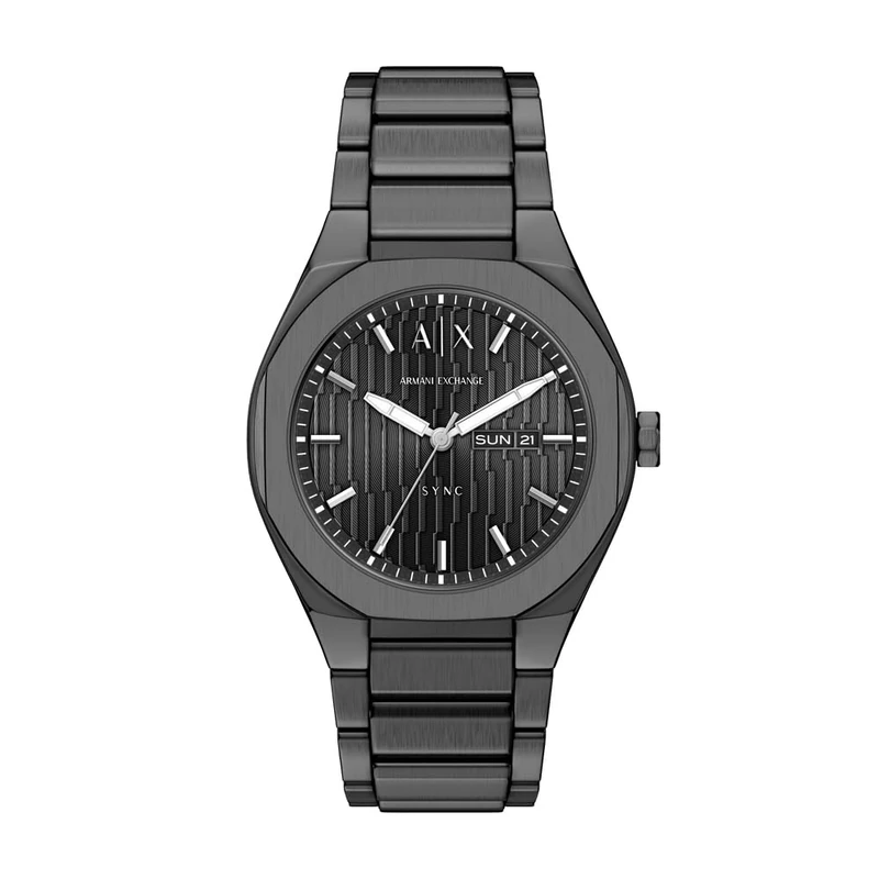 Armani Exchange Men's 42MM Gun-Metal Stainless Steel Watch, AX4300