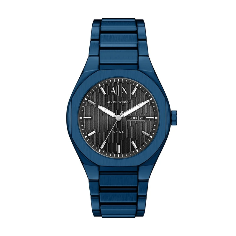 Armani Exchange Men's 42MM Blue Stainless Steel Watch, AX4299