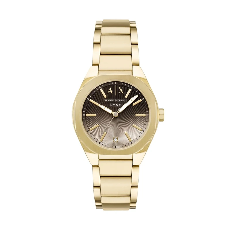 Armani Exchange Women's 36MM Gold-Tone Stainless Steel Watch, AX6031
