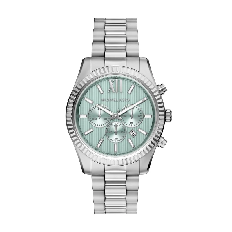 Michael Kors Lexington Men's 45MM Silver-Tone Stainless Steel Watch, MK9264