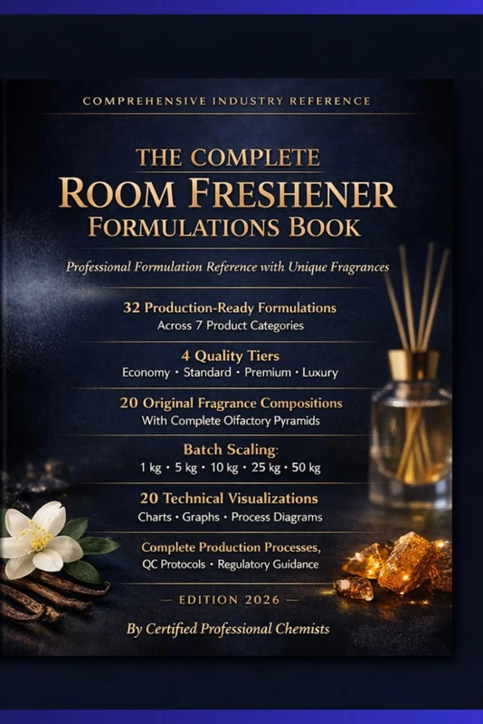 THE COMPLETE ROOM FRESHENER FORMULATIONS BOOK: Professional Formulation Reference with Unique Fragrances (FMCG Formulations for Startups and SMEs)