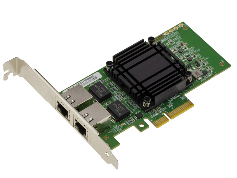 KALEA-INFORMATIQUE PCIe Gen 4.0 x4 Dual LAN Ethernet RJ45 10G 5G 2.5G 1G 2 Port Network Controller Card with Intel E610 Chipset - Image 1
