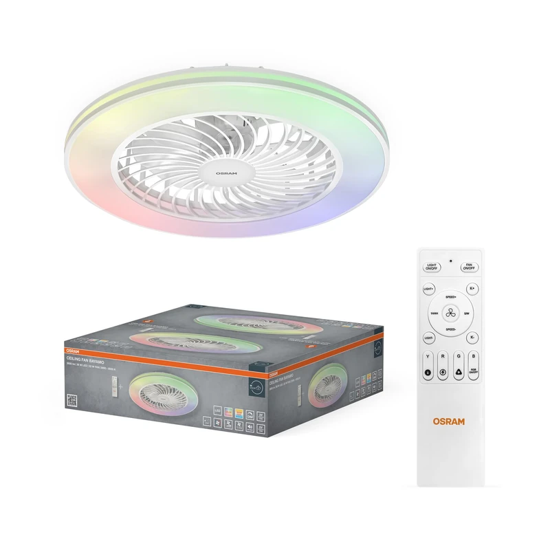Osram Ceiling Fan Bayamo 590mm 58W CCT RGB - Image 1
