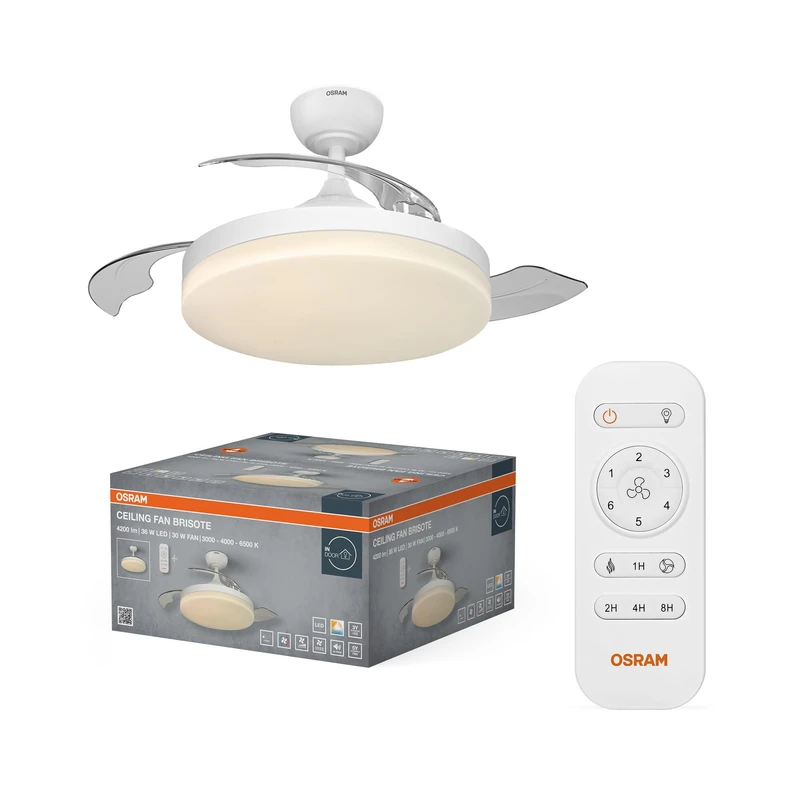 Osram Ceiling Fan Breisote 1060mm 66W CCT - Image 1