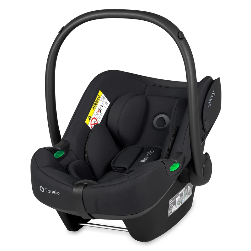 LIONELO Baby Car Seat Astrid I-Size for Toddler 40–87 cm (0–15 Months), Universal Fit, Rear-Facing Option, Lightweight 4 kg, SideProtect, Memory Foam Headrest, 3-Point Harness, Latest norm R129