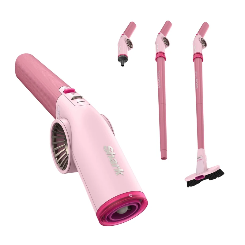 Shark BlastBoss All-in-One Cordless Air Blasting System With BlastBroom - Strawberry AB2111UKPK