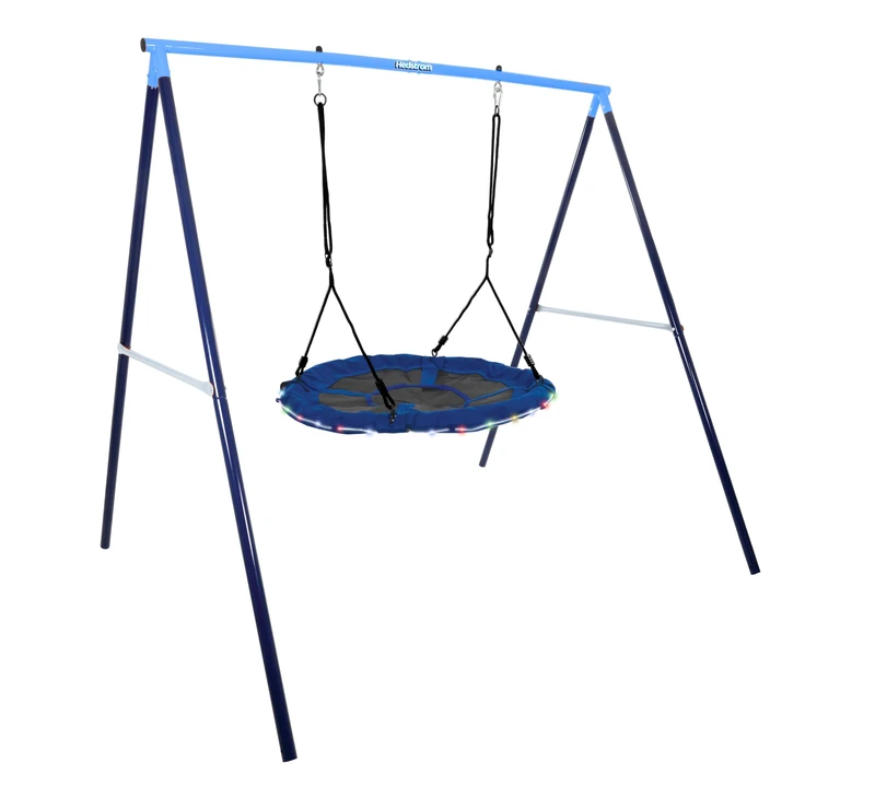 Hedstrom Fabric Nest Style Swing with Lights - Garden Swing - Kids Outdoor Play Equipment for Children