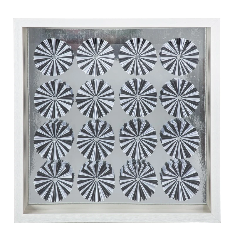 GILDE Picture Ciclo Square Plastic Black White Height 60 cm x Width 60 cm Wall Picture - Image 1