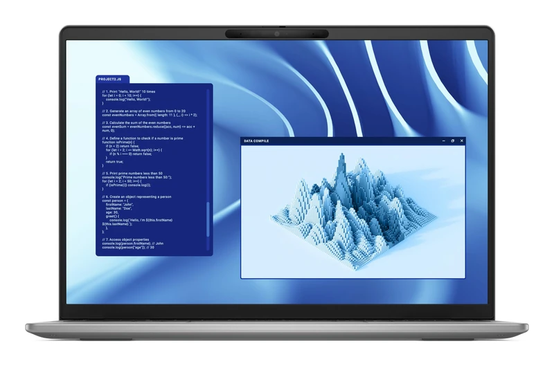DELL Latitude 7455 Copilot+ PC Snapdragon X1P-64-100 Laptop 35.6 cm (14") Touchscreen Quad HD+ 16 GB LPDDR5x-SDRAM 512 GB SSD Wi-Fi 7 (802.11be) Windows 11 Pro UK English Grey - Image 1