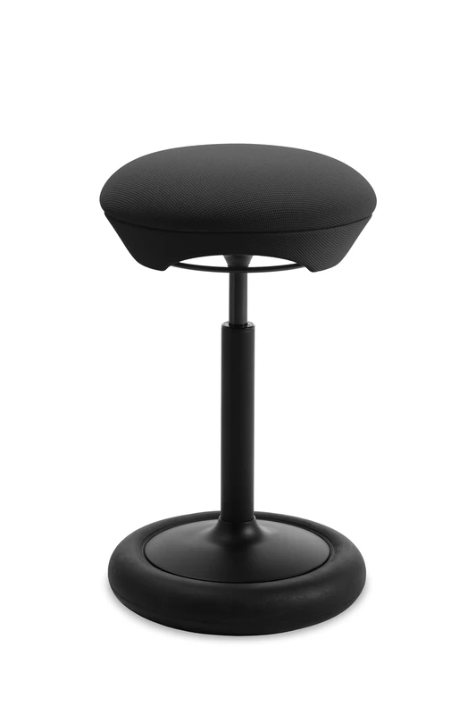 Topstar SITNESS HOP HIGH Ergonomic Stool with Three-Dimensional Movement Sitness Technology Made in Germany Colour: Black/Black - Image 1