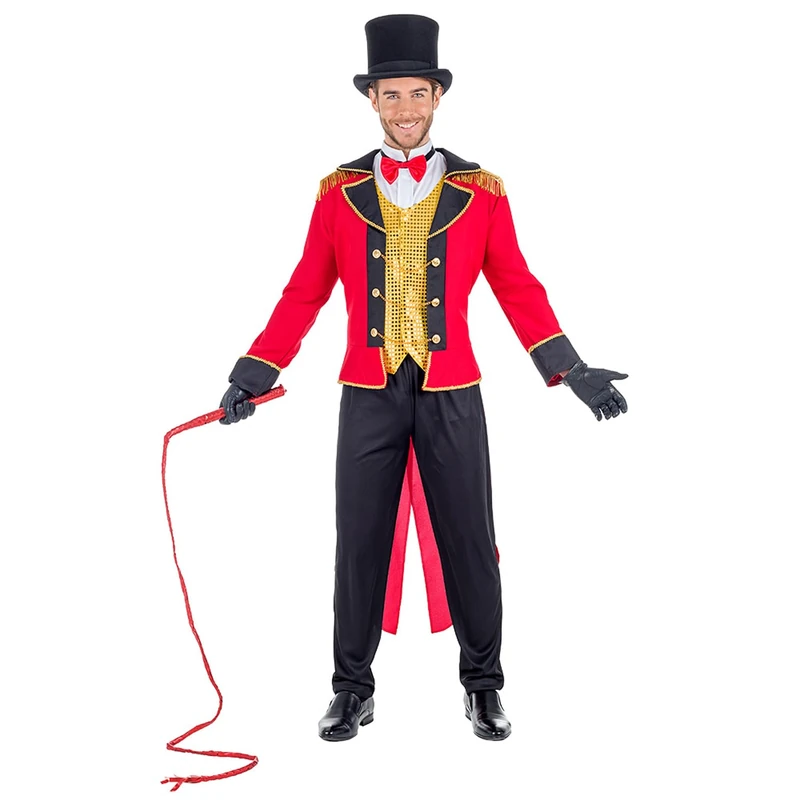 Boland - Costume Circus Director Costume Set for Carnival and Theme Party, Dompter Coat with Accessories