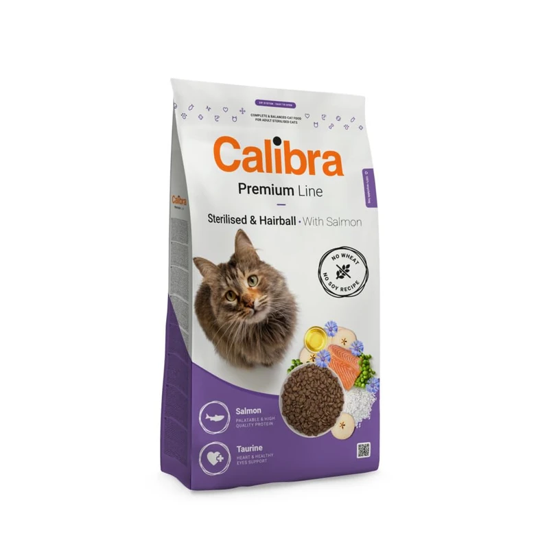 CALIBRA Cat Premium Line STERILISED & Hairball Salmon 22 lbs