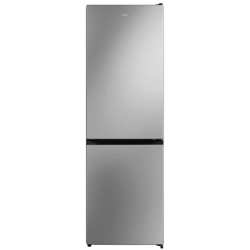 AEG 6000 Series Freestanding Fridge Freezer 198/73 L, ORC6M301DV, NoFrost Cooling, LED Lighting, Safety Glass Shelves, R600a Refrigerant, 1860x595x590 mm, Energy Class E, Inox Look