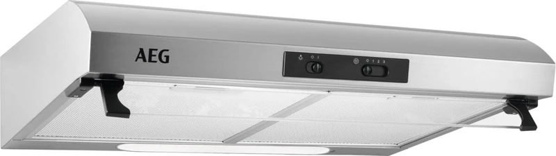 AEG 3000 Series Integrated Cooker Hood 60 cm, DUX2622M, Traditional, ExtractionTech Standard Motor, LED Lighting, Washable Grease Filter, 3 Speeds, 71 dB, 132x599x512.5 mm, Energy Class D