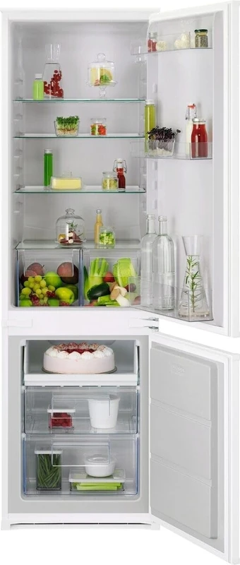 AEG 6000 Series Integrated Fridge Freezer 198/73 L, OSC6L181ES, LowFrost Technology, AI CoolAssist Adaptive Cooling, LED Lighting, R600a Refrigerant, 1772x546x549 mm, Energy Class E, White