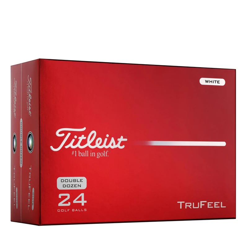 Titleist TruFeel Golf Ball, Promotional Pack of 24, White, Numbers 1-4 - Image 1