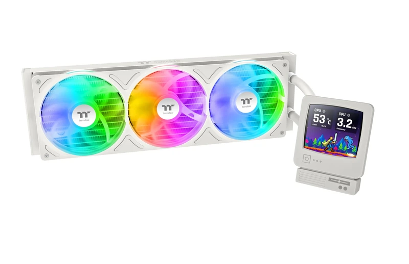 Thermaltake Retro 360 Ultra ARGB Sync | All‑In‑One Liquid Cooler | 360mm Radiator | ARGB | LCD Pump Cap