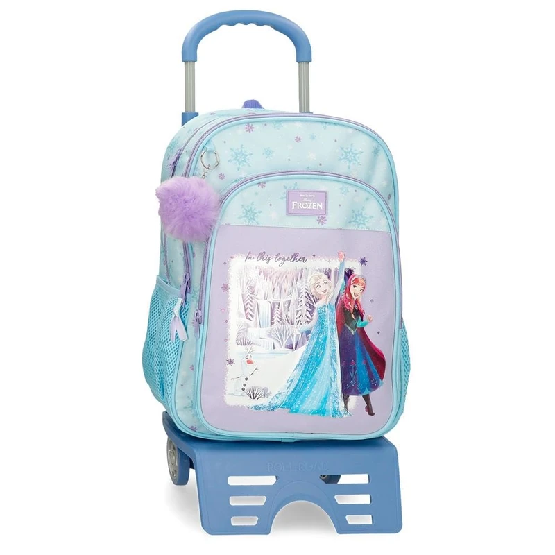 Disney Joumma Frozen in This Together Double Compartment School Backpack with Purple Trolley 30x40x13 cm Polyester 15.6L - Image 1