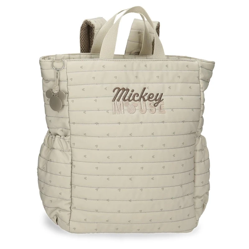 Disney Joumma Duna Mickey Walking Backpack Beige 32x35x13 cm Polyester 14.6L