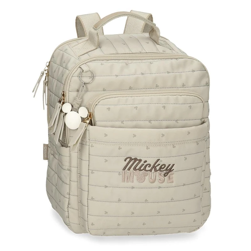 Disney Joumma Duna Mickey Walking Backpack Beige 27x32x13 cm Polyester 11.2L