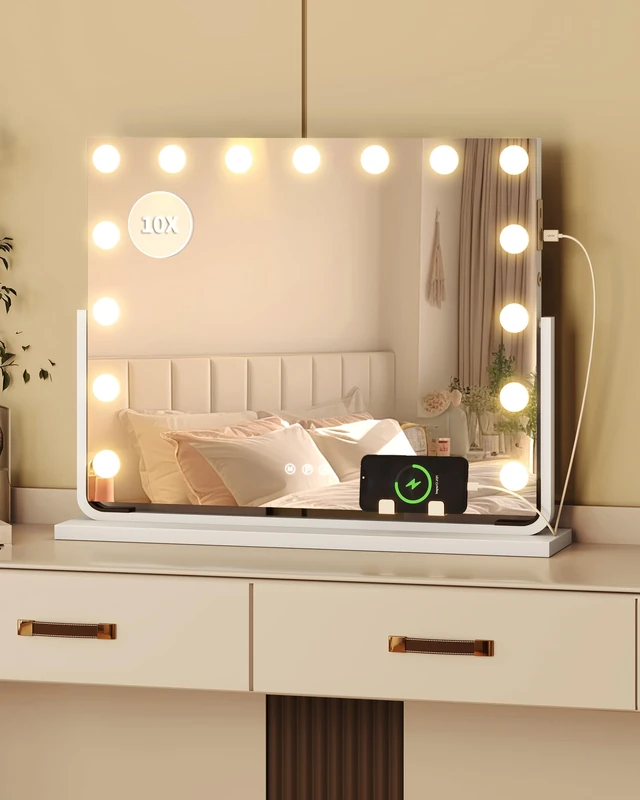 YITAHOME Hollywood Vanity Mirror with Lights, 58×46cm