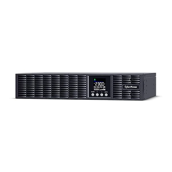 CyberPower OLS1500ERT2UA-N Double-Conversion Online UPS 1500VA 1350W, with Network Card, Tower/Rack 2U Black, Pure Sine Wave, ECO Mode >95% Efficiency, Colour LCD, USB HID, 8X IEC C13, 19 Inch Rail
