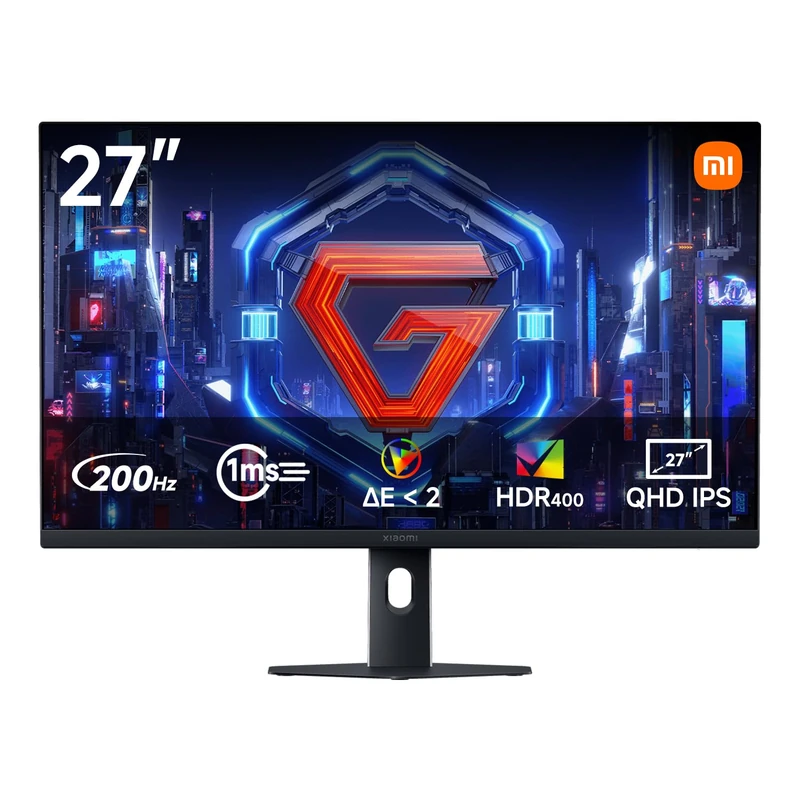 XIAOMI G27Qi 2026 27 Inch 2K Gaming Monitor, 200Hz, 1ms, Free Sync Premium, HDR 400, IPS, 100% sRGB, 95% DCI-P3, △E < 2, TÜV Hardware Low Blue Light Certification (2560 x 1440/HDMI 2.0/DP 1.4) - Image 1