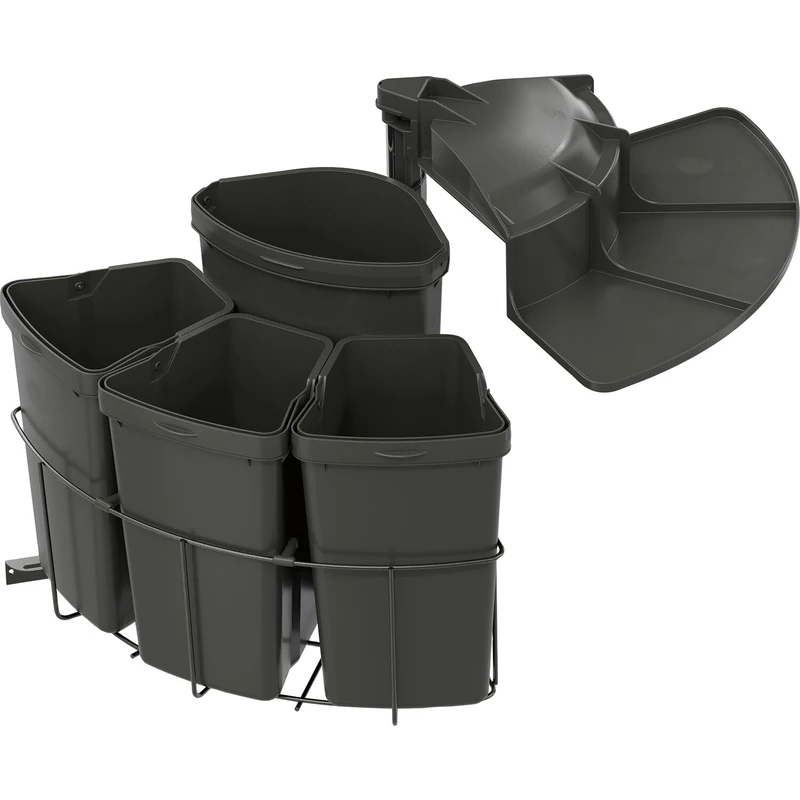 VS ENVI Built-in Waste Bin Centre 4-Way Lava - Image 1
