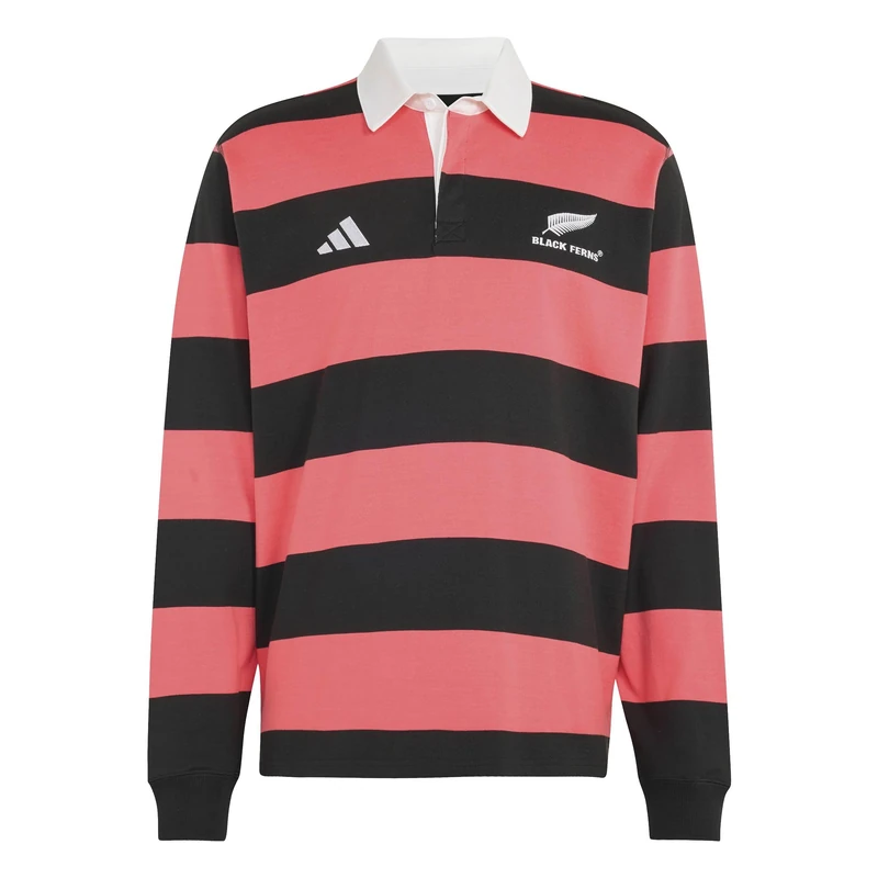 adidas Men's Black Ferns Heritage Polo Shirt, All Black/Pure Turbo, L - Image 1