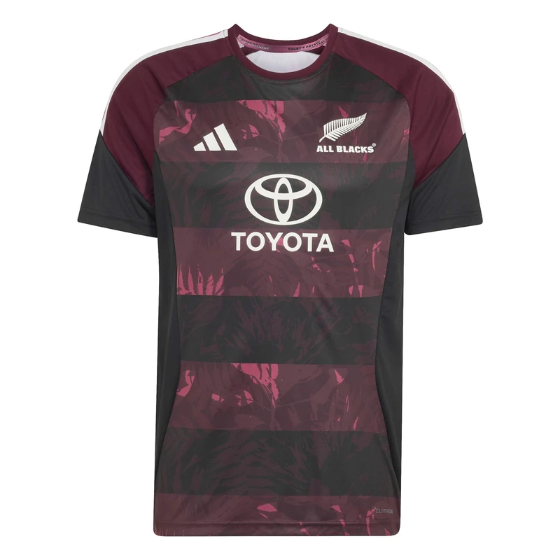 adidas Men's All Blacks Performance for South Africa Tour Shirt, Maroon, L