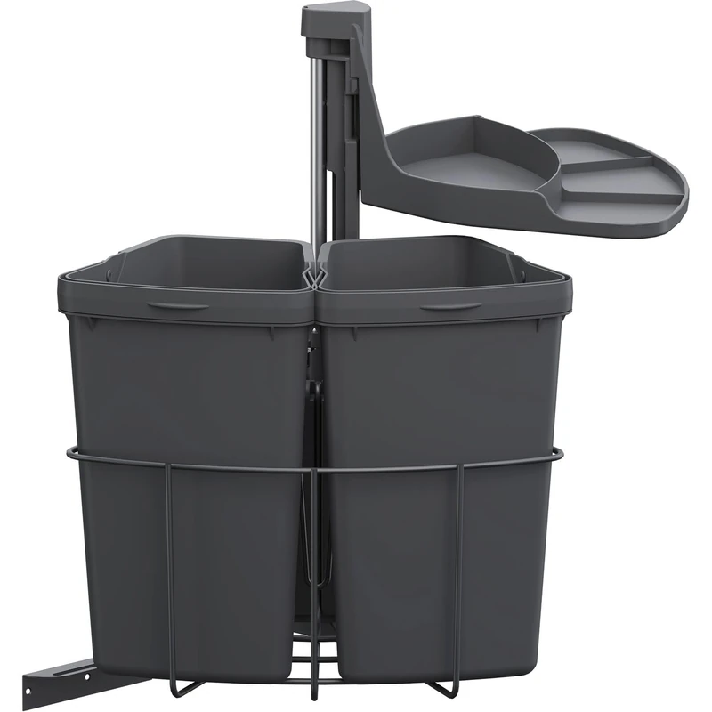 VS ENVI Built-in Waste Bin Centre 2-Compartment Lava