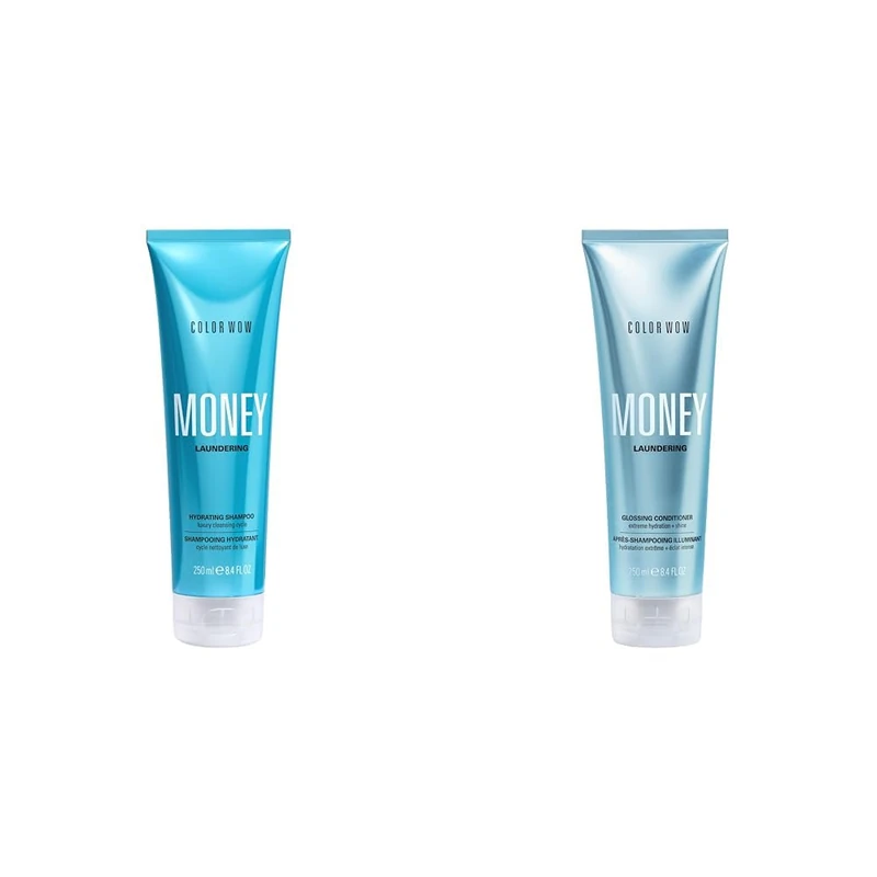COLOR WOW Money Laundering Hydrating Shampoo + Glossing Conditioner Set for Scandalously Rich Results - Image 1