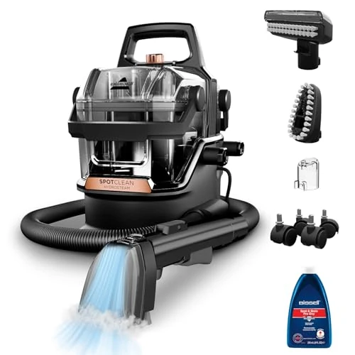 Bundle of BISSELL® SpotClean® HydroSteam™ 3689E+ BISSELL Pet Natural Spot & Stain 1L, 3370- Portable Deep Cleaner for Carpets, Upholstery, Stairs and Car Interiors