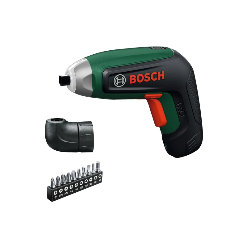 Bosch IXO8 Cordless Screwdriver (bit Set, Angle-Screw-Adapter, Carton Box)