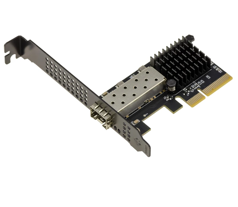 KALEA-INFORMATIQUE PCIe x4 Gen 4.0 Network Controller Card with 10G FP+ Port and Realtek RTL8127 Chipset, Low Power Consumption, Passive Cooling