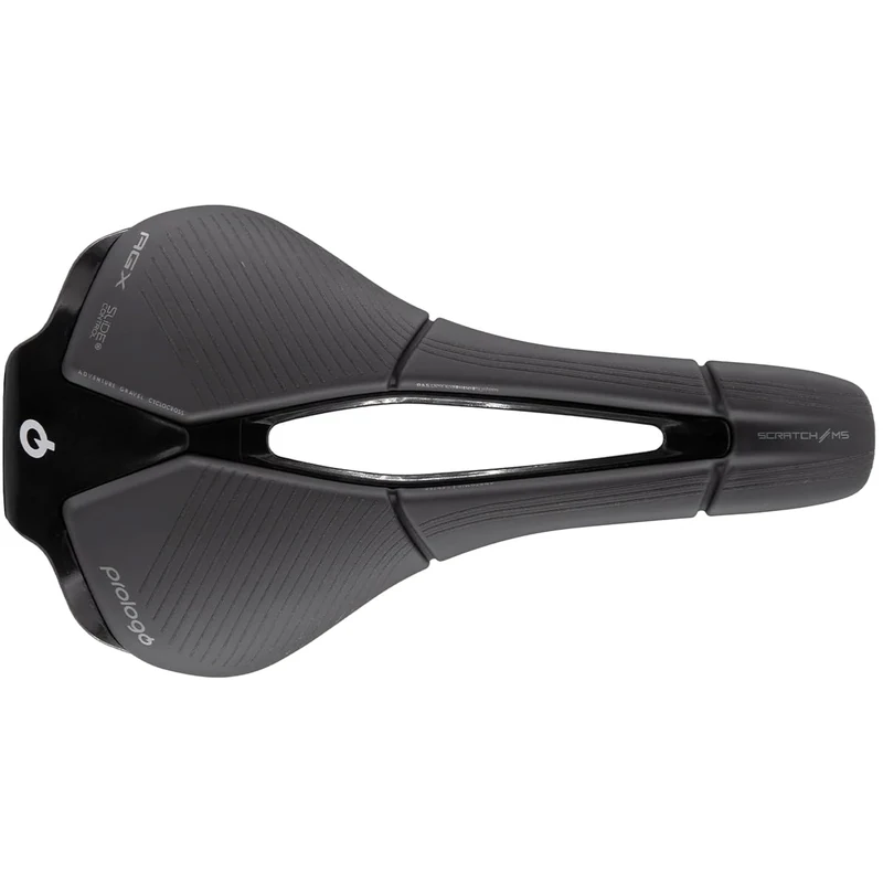 Prologo Scratch M5 PAS AGX Slide Control Saddle, Tirox Alloy Rail, 250x140mm, Anthracite