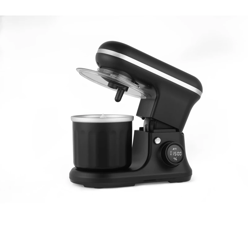 Salter Optimix Stand Mixer & Ice Cream Maker – Electric Whisk, Digital Display & Timer, Sorbet Machine, Ice Cream Bowl with Churner, 5L Capacity, Stainless Steel, 6 Speeds, Various Attachments, 1200W - Image 1