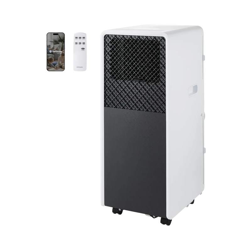 Dimplex ECOiQ Portable 3-in-1 Air Conditioning Unit with Fan and Dehumidifier, Voice Activated, Touch or Remote Controls, 12,000 BTU